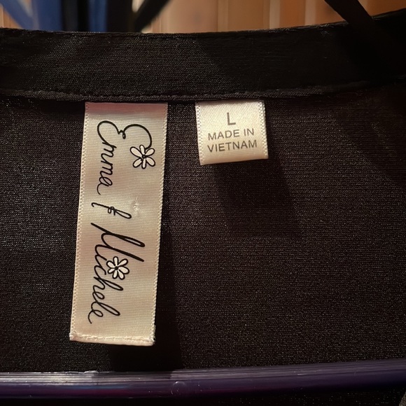 Emma & Michele size Large black long jumpsuit - Picture 3 of 7